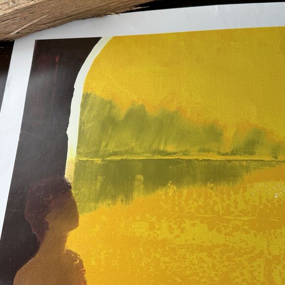 Emile Belet Seriolithograph Poster D’or Et De Reve 29”x24” Cardboard Signed - Picture 2 of 7